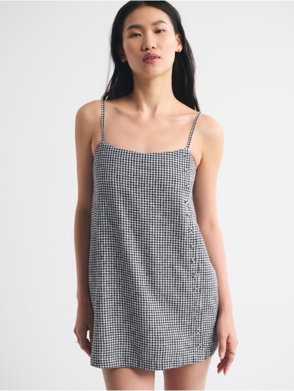 Abercrombie & Fitch Black and White Gingham romper